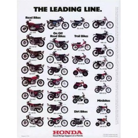 UNBRANDED Vintage Honda Motorcycle Ad Reproduction Print Advertising 17x12