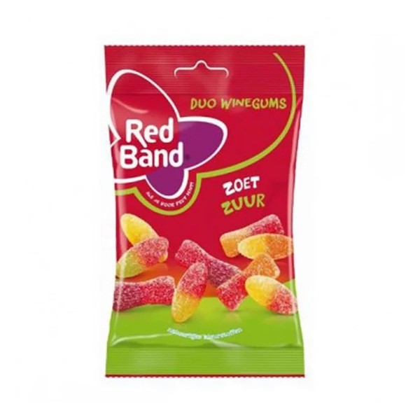 Red Band Winegum Sweet Sour 120 g I Sweet and