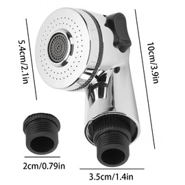 Sink Faucet Sprayer Attachment,Salon Shampoo Bowl Spray Head Side Control Button Pedicure Chair Sprayer Shower Head Adjustable Hair Washing Handheld Shower Head Salon & Spa Chairs Sprayer Head