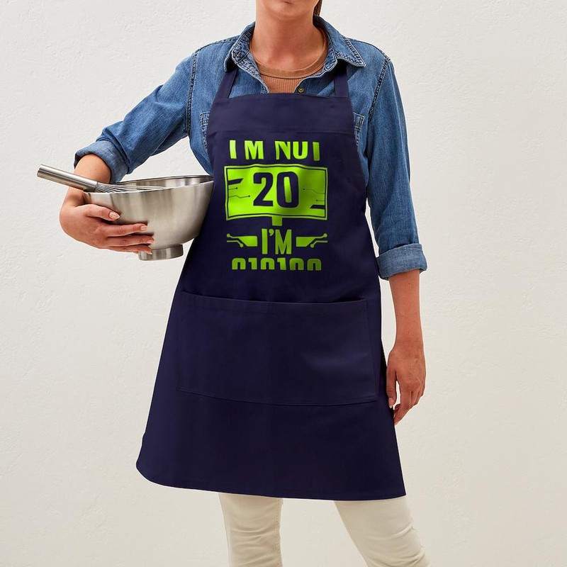CafePress Cybersecurity Programmer Not 20Th Birthday Hacker Kitchen Apron with