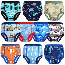 MooMoo Baby Training Underwear 10 Packs Absorbent Toddler Potty Training Pants for Boys and Girls Cotton 6T