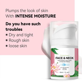 gcdat Face and Neck Firming Moisturizer，Face Firming Cream with Lotus Extract， Collagen Peptides, Creatine and Collagen for Loose Skin，Day & Night Hydrating Moisturizer for Women and Men， 1.7 Fl. Oz