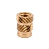 E-Z LOK Threaded Insert for Plastic Straight Flush Brass Thread