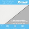 KMAKII Disposable White Paper Dinner Napkins with Built-in Flatware Pocket