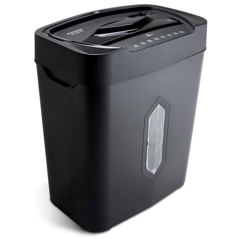 Aurora 12-Sheet Crosscut Paper and Credit Card Shredder with 5.2