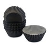 Bakehope Standard Baking Cups, Classic Black Greaseproof Festive Cupcake Liners,