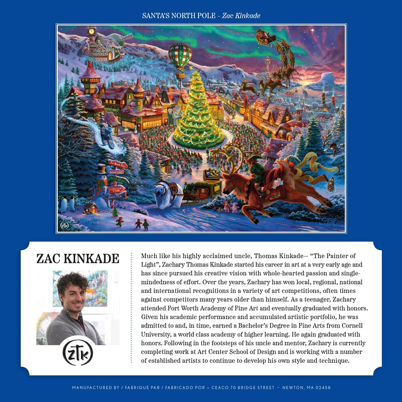 Ceaco - Zac Kinkade - Classic Christmas - Santa's North