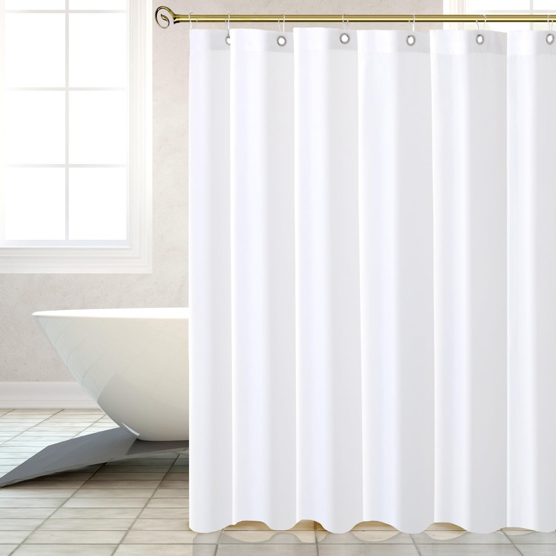 Biscaynebay Hotel Quality Fabric Shower Curtain Liners 72" X 72",