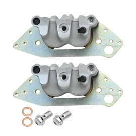 Aynaxcol Front Brake Calipers with Pads 1912497 Left and Right Replacement for Polaris RZR 1000 XP XP4 S4 RS1 RZR 4 900 Ranger 1000 570 800 900 Diesel General 1000 Brutus Pro XD Replace# 1912498