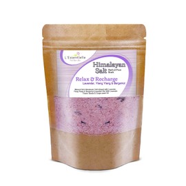 Himalayan Pink Bath Salt Soak 100g -Relax & Recharge with Lavender, Ylang Ylang & Bergamot.