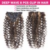 Clip in Hair Extensions Real Human Hair 14 Inch Brazilian