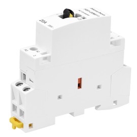 Heschen Modular Household AC Contactor, HS1-20M/11, 20A, 2 Pole, 1NO 1NC, 220VAC Coil, 35mm DIN Rail Mounting, with Manual Control Switch