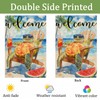 Summer Welcome Sea Turtle Garden Flag, Cute Turtle On Beach