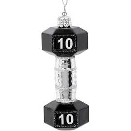 SIKORA BS649 Dumbbell Christmas Tree Decoration Glass Ornament Christmas Tree Pendant