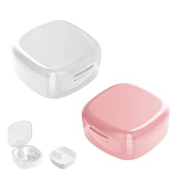 Neuytiky 2 x Denture Box, Denture Box with Sieve, Denture Box, Denture Box, Denture Box, Prosthetic Container, Braces Box, Braces Box, Braces Box, Holder, Cleaning Box