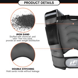 RitFit Weighted Vest 20 Lbs for Men & Women with Adjustable Straps and Reflective Strips, Body Weight Vest for Strength Training and Muscle Building, Neoprene Fabric (White Logo)