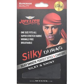 Nexxzen Quality Silky Smooth Durag 360 Waves Black