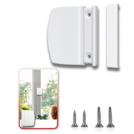 Howdah Balcony Door Handle Outdoor White Door Handle Balcony Door Exterior Versatile Plastic Door Handle Patio Door Handle with Concealed Screw Connection Including Mounting Material