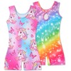 Taubow 2 Packs Toddler Gymnastics Leotards 2t 3t Rainbow Unicorn