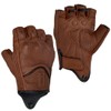 Harssidanzar Mens Motorcycle Gloves Leather Perforated Motorcycle Driving Gloves CM044EU