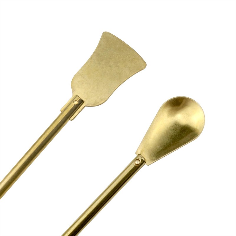 Lovelysp Incense Tool Set - Copper Spoon and Shovel for