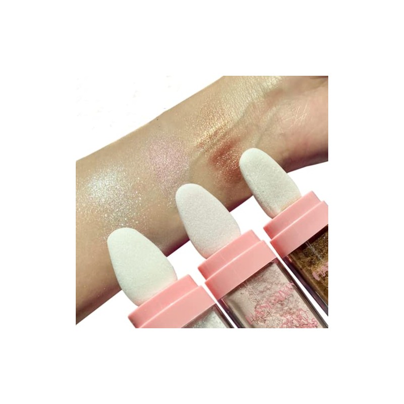 Highlight Patting Powder, Shimmer Face and Body Highlighter Powder Stick,