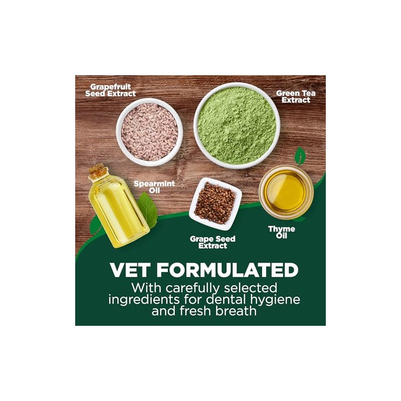Vets Best Toallitas Para Dedos De Cuidado Dental Sin Sabor