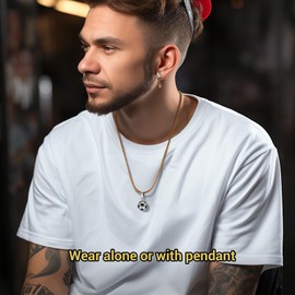 PIYIZ Leather Necklace Cord 3mm Braided Rope Chain for Men Women Waterproof String Necklace with Stainless Steel Clasp -20 Inch