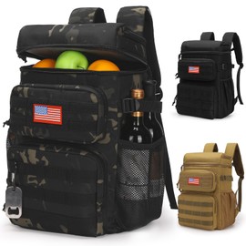 Tactical Backpack Cooler,Soft Lightweight Leakproof Cooler Backpack,Insulated Cooler Bag,Portable Soft Cooler Bag Waterproof for Beach, Travel, Camping, Picnic, Hiking