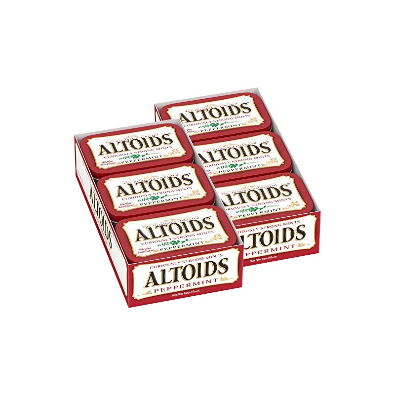 Altoids Curiously Strong Peppermint Mints - 12 Pack