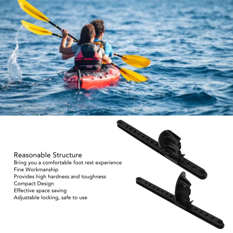 Kayak Foot Pegs Adjustable Locking Wearable Canoe Foot Brace Pedals