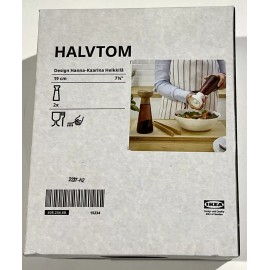 IKEA New Ikea HALVTOM Spice mill, glass/brown, 7 ½ ",  10 oz,  2 PACK