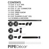 Industrial Pipe Bathroom Hardware Fixture Set by Pipe Decor 3