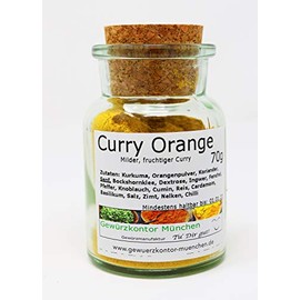 Curry Orange 70g in Glass Spice Kontor Munich