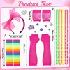 Pack of 10 80s Costume Accessories Set, 1980s Outfits for