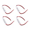 Acxico 4Pcs Low-Profile Inline Controller Dimmer Switch for Single Color