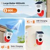 Outdoor Motion Sensor Noise Maker with 8 Replaceable Recording,Dog Barking