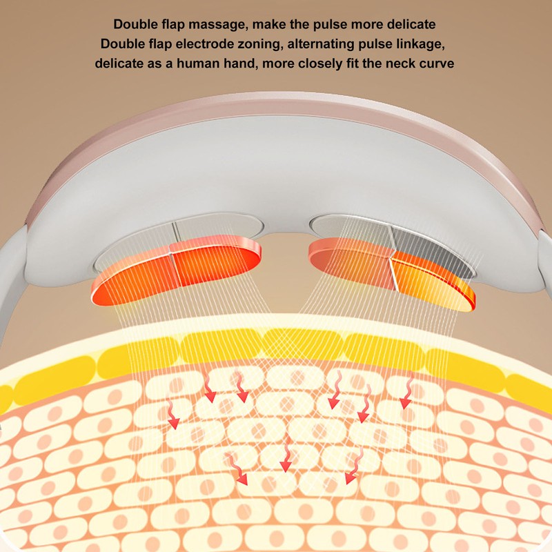 Portable Neck Massager Multifunction Electric Pulse Bluetooth Headset Relieve Fatigue