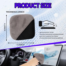 ONISMEZ Car Screen Cleaner,Car Display Cleaner,Microfiber Car Touch Screen Cleaner Cloth,Suitable for Automotive,Cell Phone,Computer,and pad displays (Square)