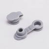 10Pcs Grey Universal Silicone Sealing Bottle Straw Hole Grommets Stopper
