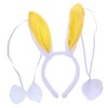 Beavorty 2 Set Rabbit Ear Costume Accessories Plush Headband Bow