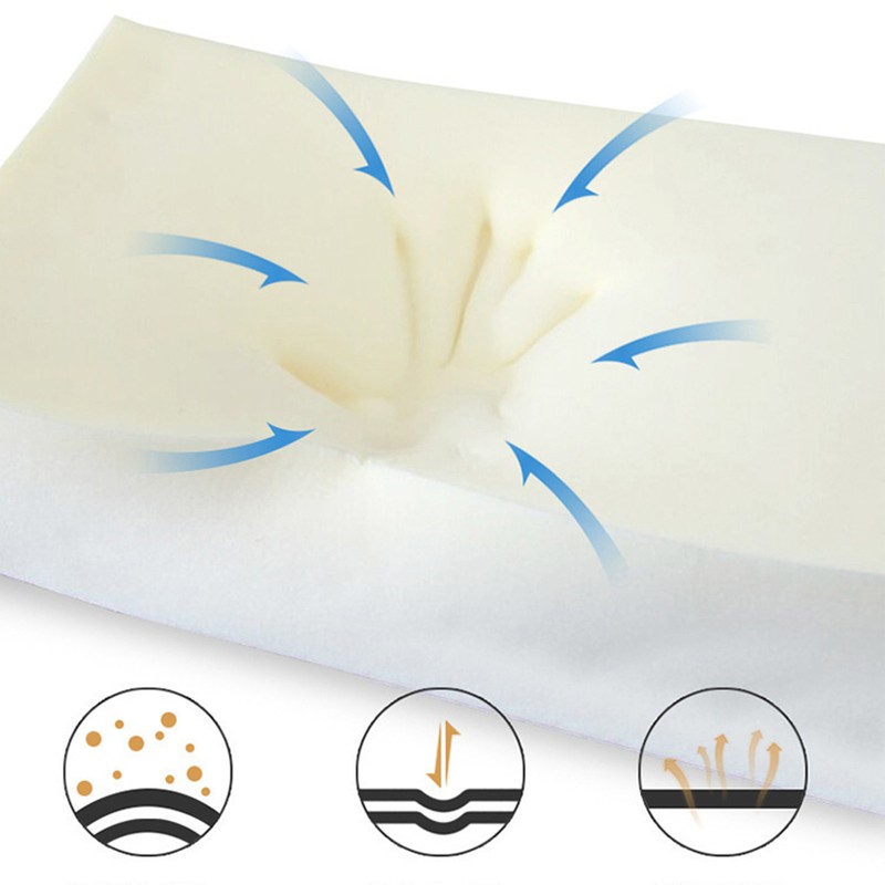 Adults Soft Latex Bed Pillow Cervical Support Pillow for Sleeping