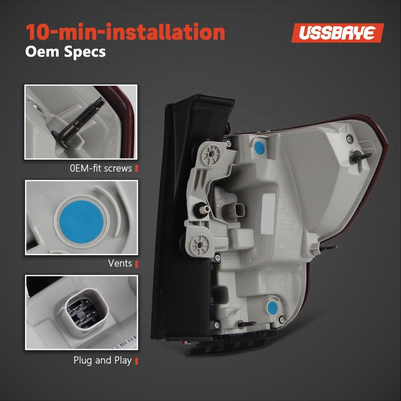 Ussbaye LED Tail Lights Compatible with 2020 2021 2022 2023
