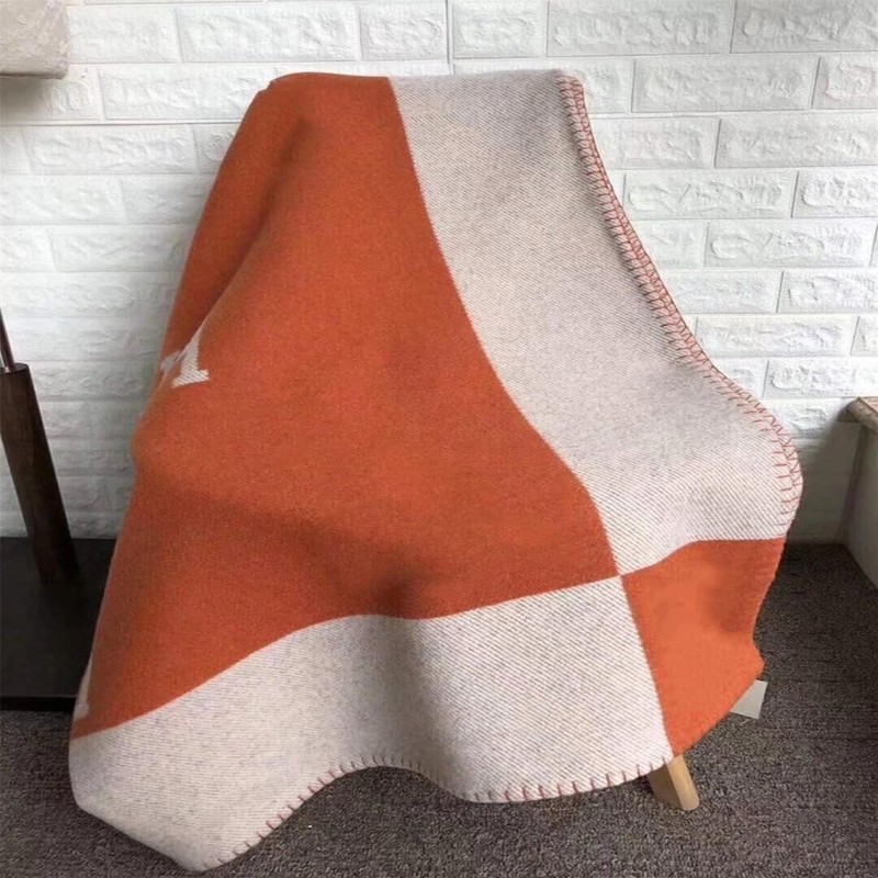 H Blanket Soft Cashmere Fleece Plaid Throw Blanket, All Season
