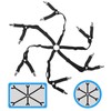 Sheet Straps, Adjustable 6 Sides Bed Sheet Clips, Elastic Fitted