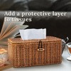 WeeNest Rectangular Wicker Tissue Box Cover, Facial Tissues Boxes, Tissue