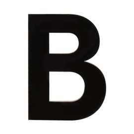 HASWARE House Number 3 inch (7.5 cm) Self Adhesive Letters Apartment Door Numbers Street Address Plaque Home Stylish Decor, Acrylic (B, Black)