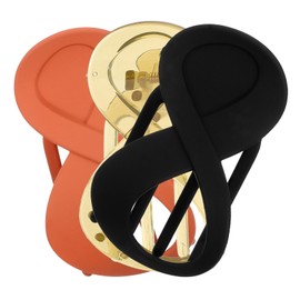 Baluue 3pcs Simple French Barrette Hair Clips for Women Flat Decorative Barrettes Jelly Green and Matte Orange Versatile Hair Accessories for Elegant Updos and Everyday Styles