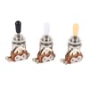 3pcs 3 Way Guitar Toggle Switches Short Straight Switch with
