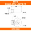 Buyers Products B16140 Plain Finish Forged Steel Tow Eye, 3"